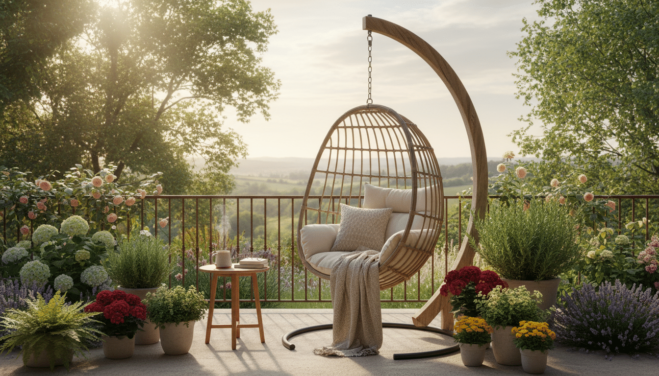 Urlaubsgefühl zuhause: Die 5 schönsten Hängesessel für Balkon und Garten